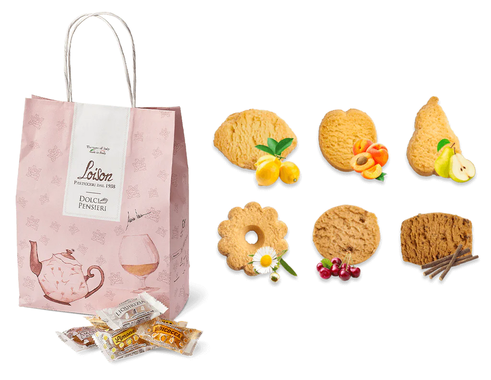 
                  
                    Gift Bag of 48 Assorted 'Fruit & Meditation' Biscuits
                  
                