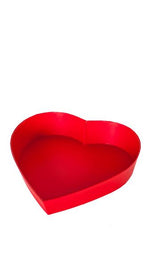 Create your own hamper-Red cardboard heart tray